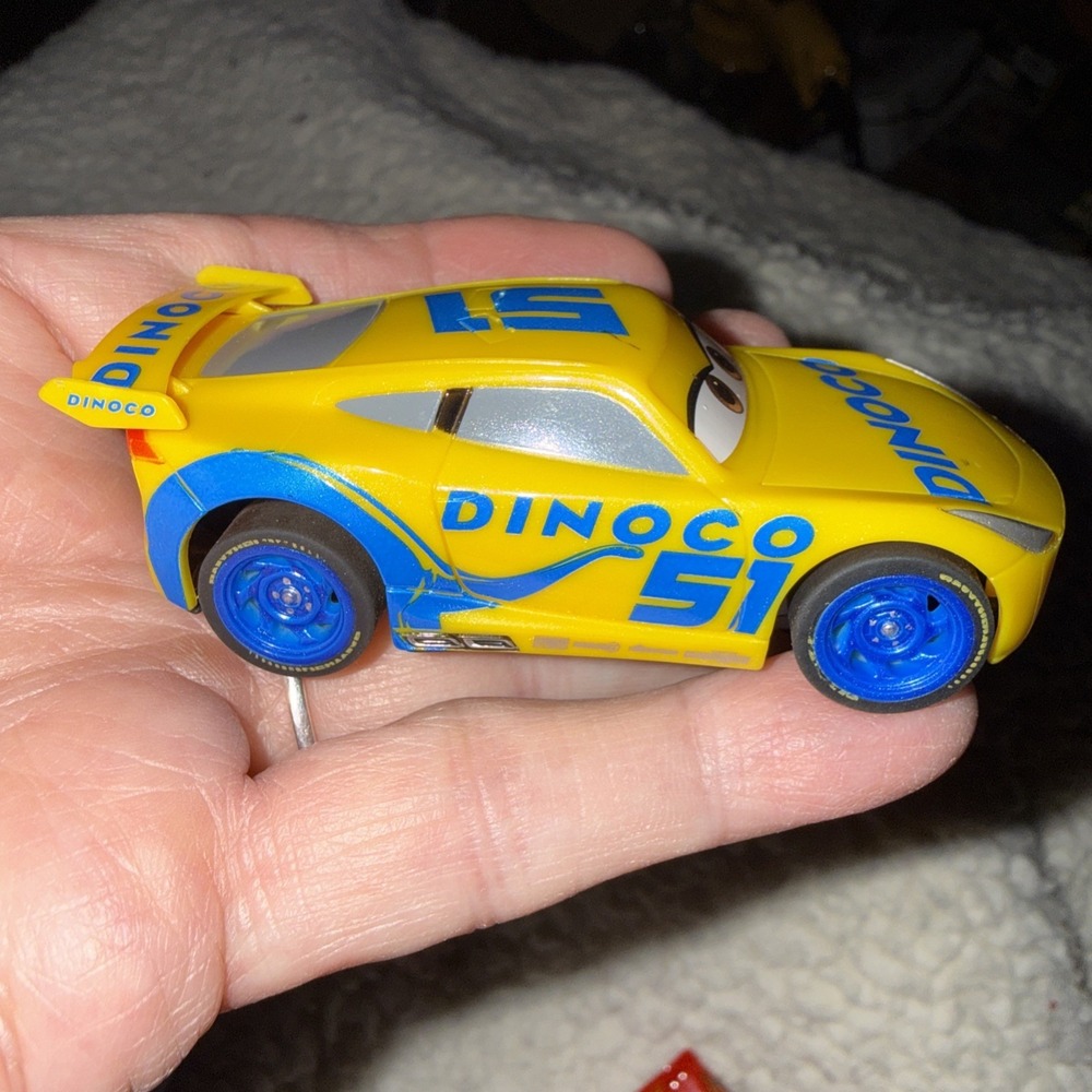 Carrera Toys Disney Pixar Cars #51 Yellow Cruz Ramirez HO Slot Car Dinoco